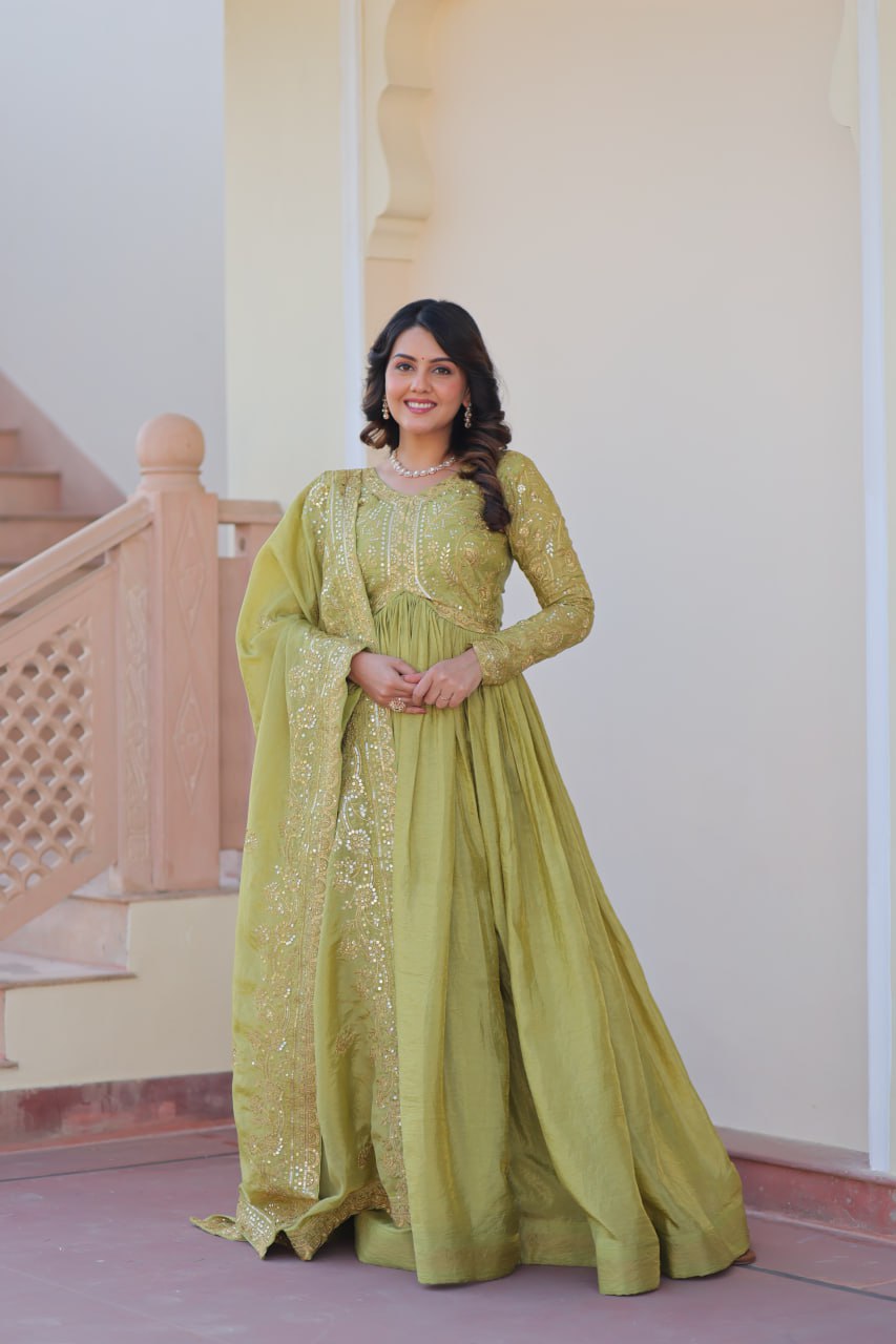 Sitara Embroidered Dreams in Regal Anarkali Set