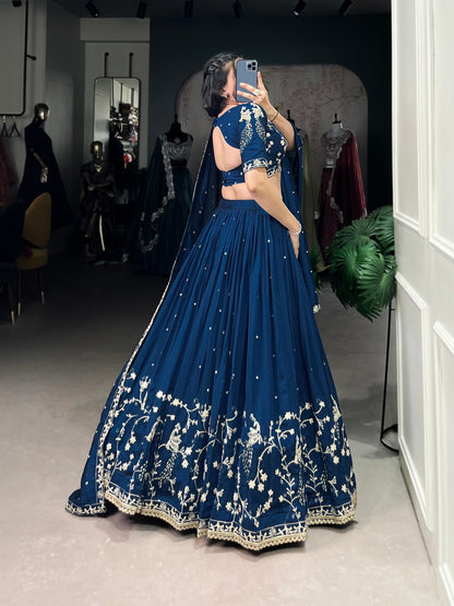 Taarini  Traditional Vichitra Silk Lehenga