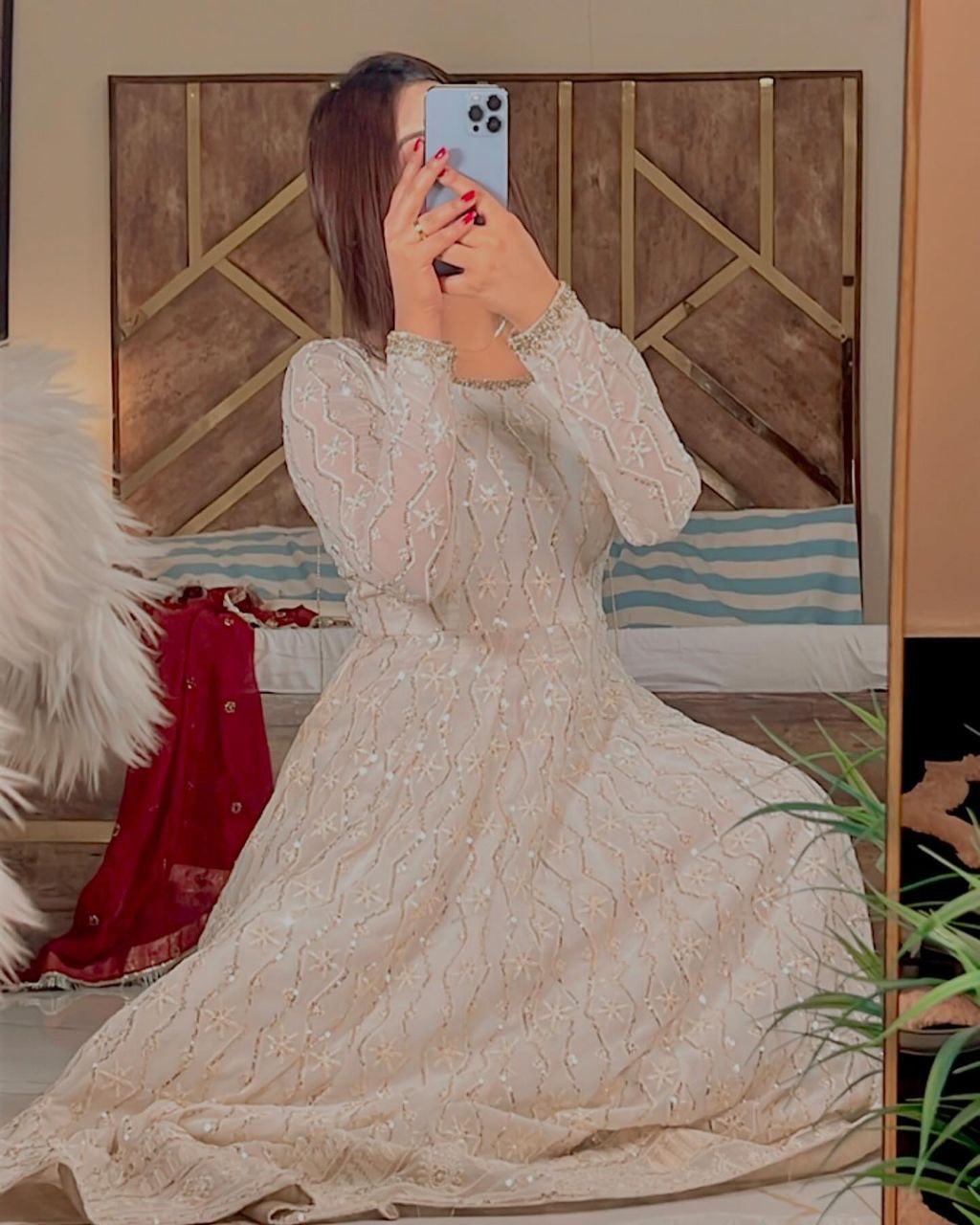 Ootn By Biya White Heavy Suit Set