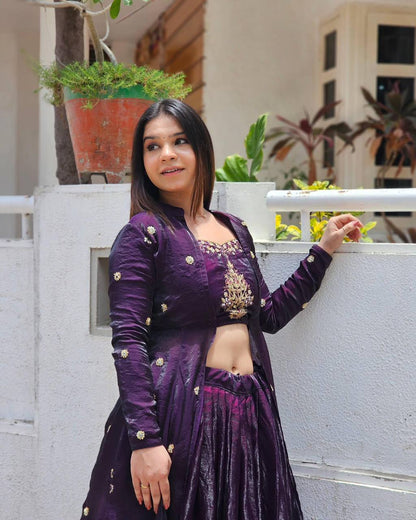 Kohinoor Royale Modern Shrug Lehenga Set