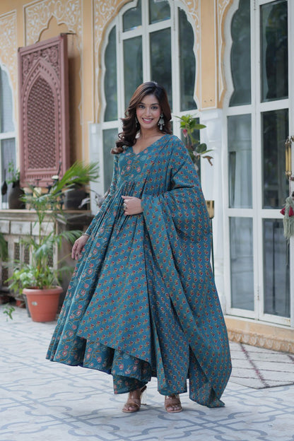 Ishita Grace In Vibrant Pure Cotton Suit