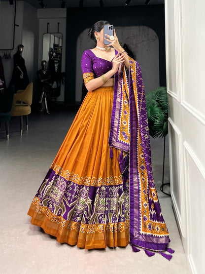Ruhi Twirling In Tradition Shining In Silk Lehenga Choli
