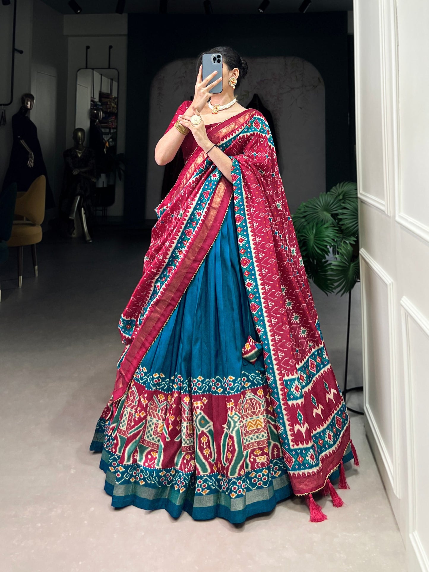 Ruhi Twirling In Tradition Shining In Silk Lehenga Choli