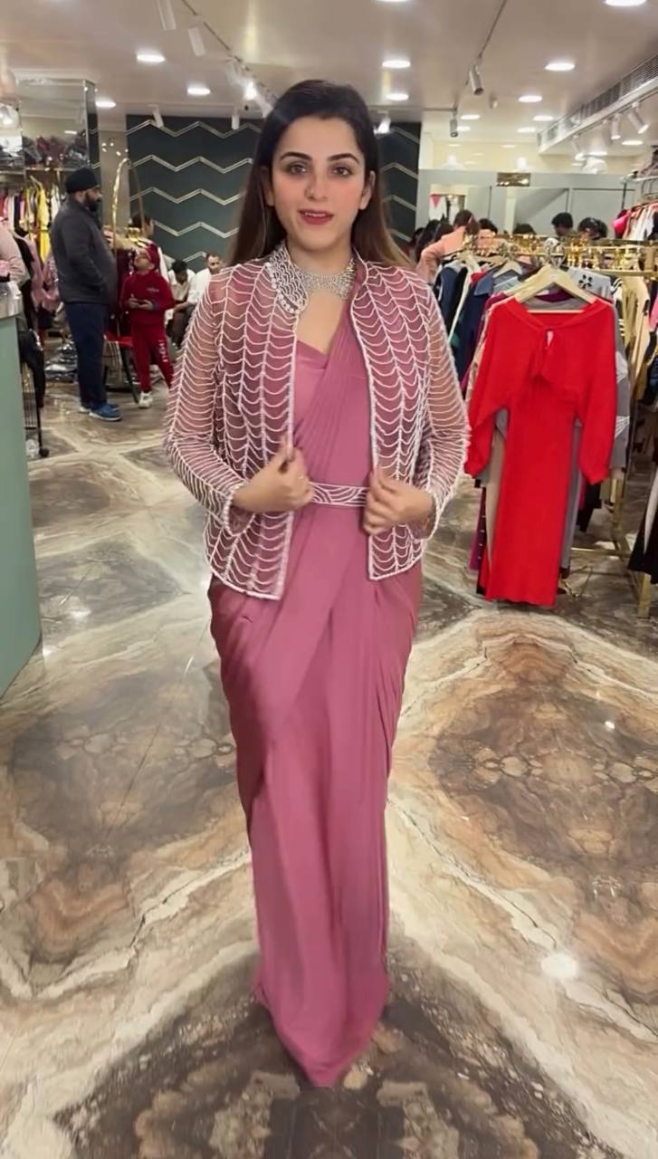 The Modern Empress: Redefining Traditional Sarees with a Shrug