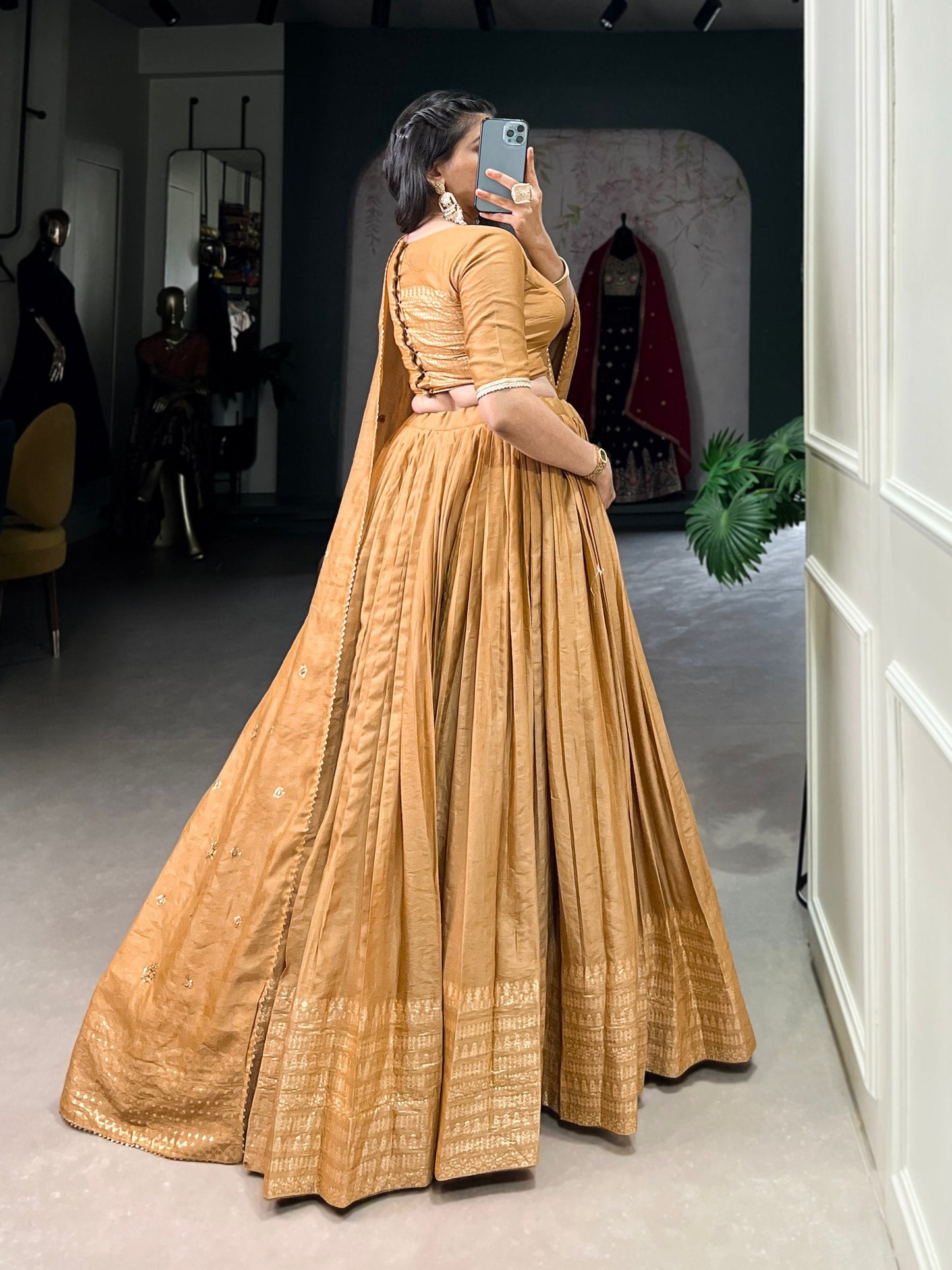 The Royal Muse Embroidered Elegance in Every Drape